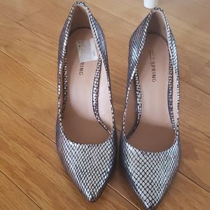 Silver Metalic 3-4 inch wedges
